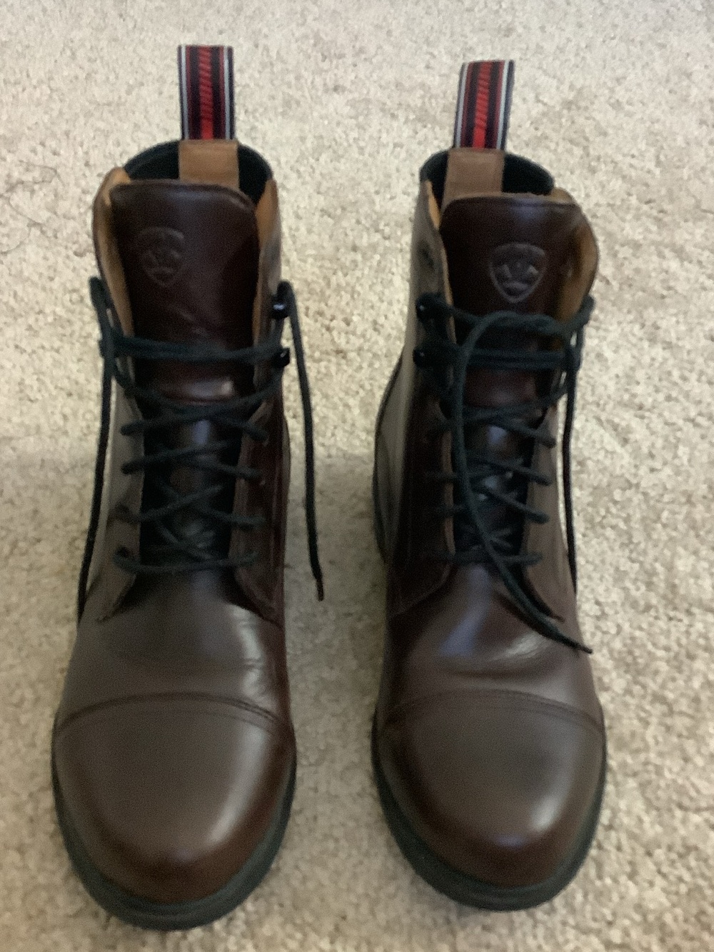 Ariat Heritage IV Paddock Brown Leather Lace-Up Nitro Riding Boots